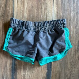 Aeropostale Gray and Teal Workout Shorts